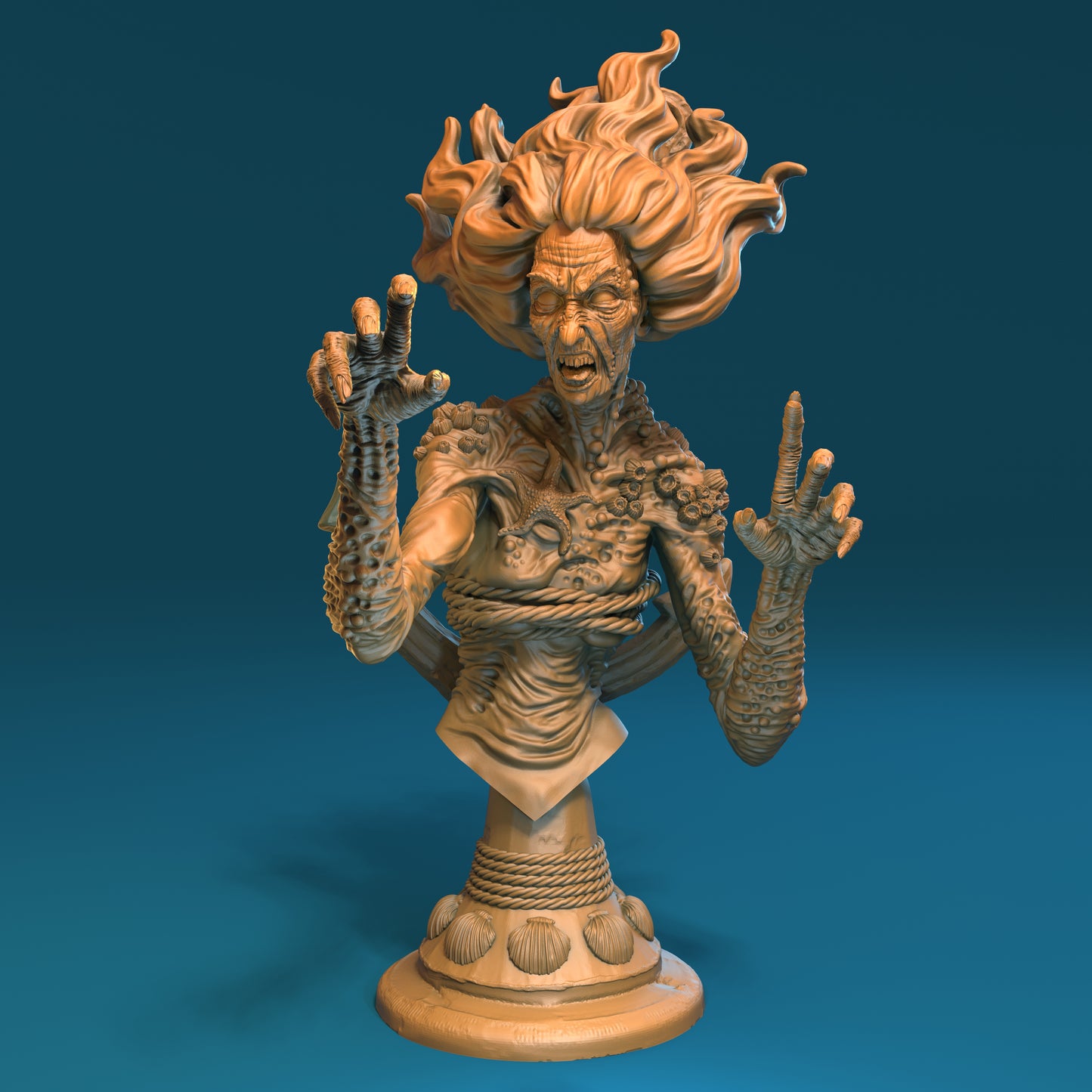 The Drowned Sea Witch - bust